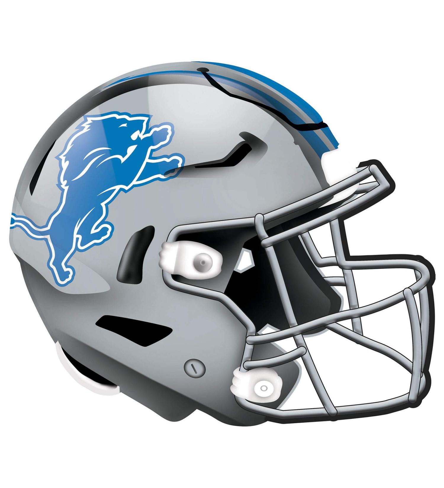 NFL Detroit Lions Unisex Detroit Lions Authentic Helmet, Team Color, 12 inch, Wall Hanging