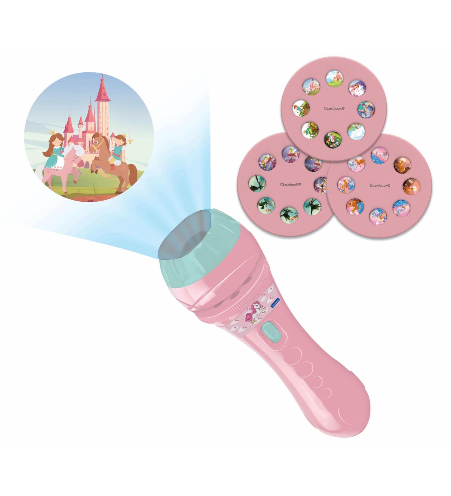 Lexibook LTC050UNI Unicorn Torch Light & Projector - 3 Discs, 24 Images for Creating Unique Stories (Pink) - Buy Online on GoSupps.com