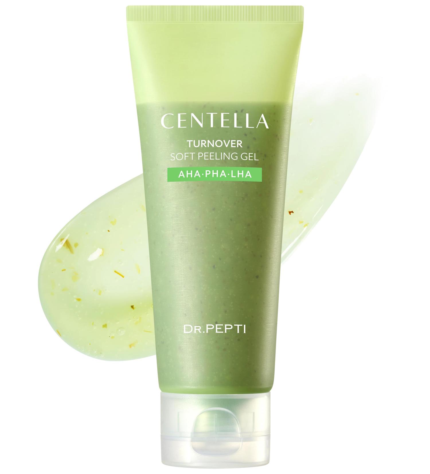 DR.PEPTI Centella Turnover Soft Peeling Gel - Korean Face Exfoliating Scrub with AHA BHA PHA LHA 6 Peptides - Dead Skin Removal for Dull Rough Skin 3.38 fl.oz. - Buy Online on GoSupps.com