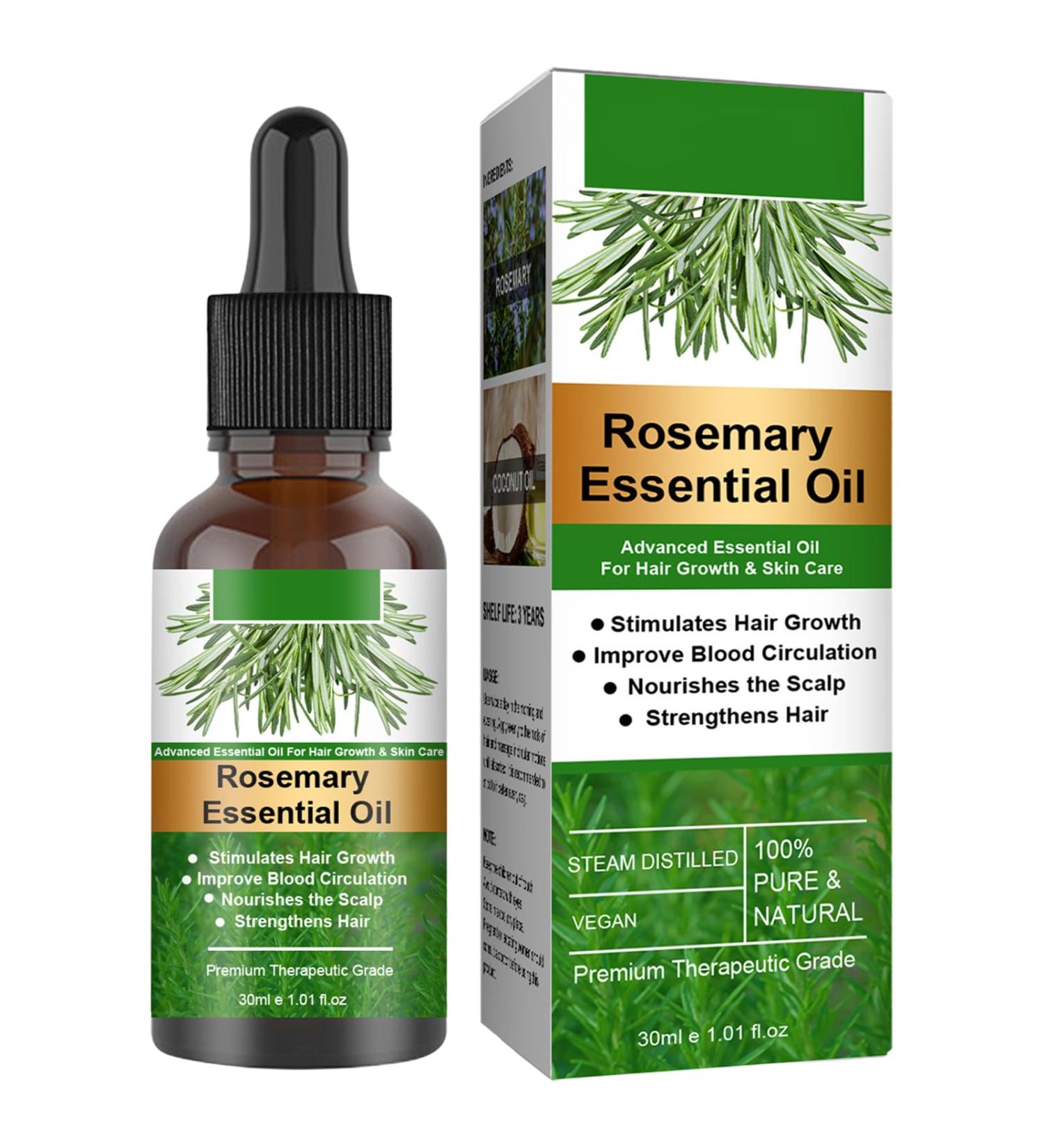 GIMOCOOL Rosemary Essential Oil 30ML Rosemary Hair Oil for Hair Growth Organic Hair Serum to Nourish Scalp and Stimulate Hair Growth - Buy Online on GoSupps.com