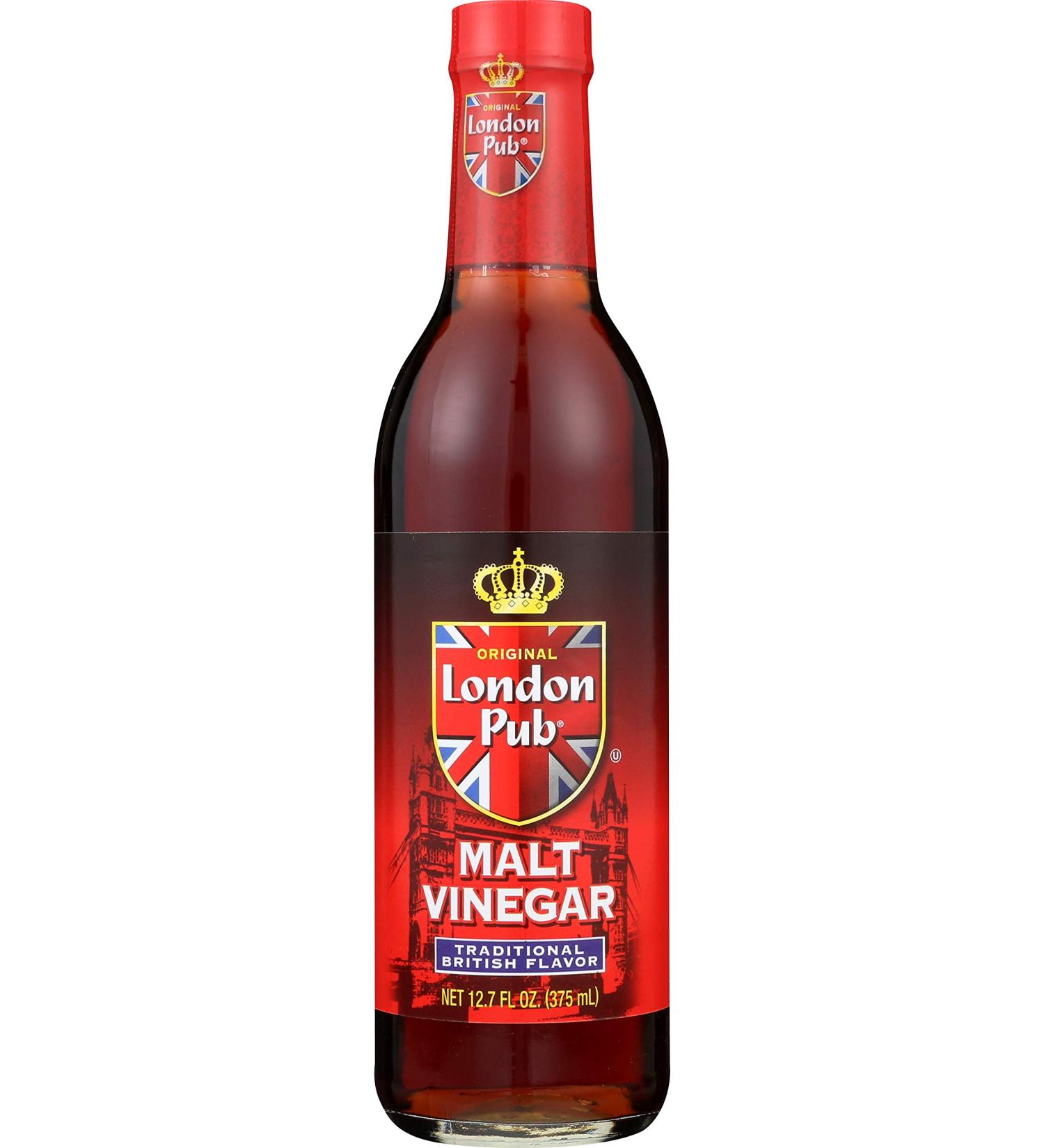 London Pub Malt Vinegar 12.7oz Glass Bottles - Pack of 6 | Quality British Condiment - Buy Online on GoSupps.com