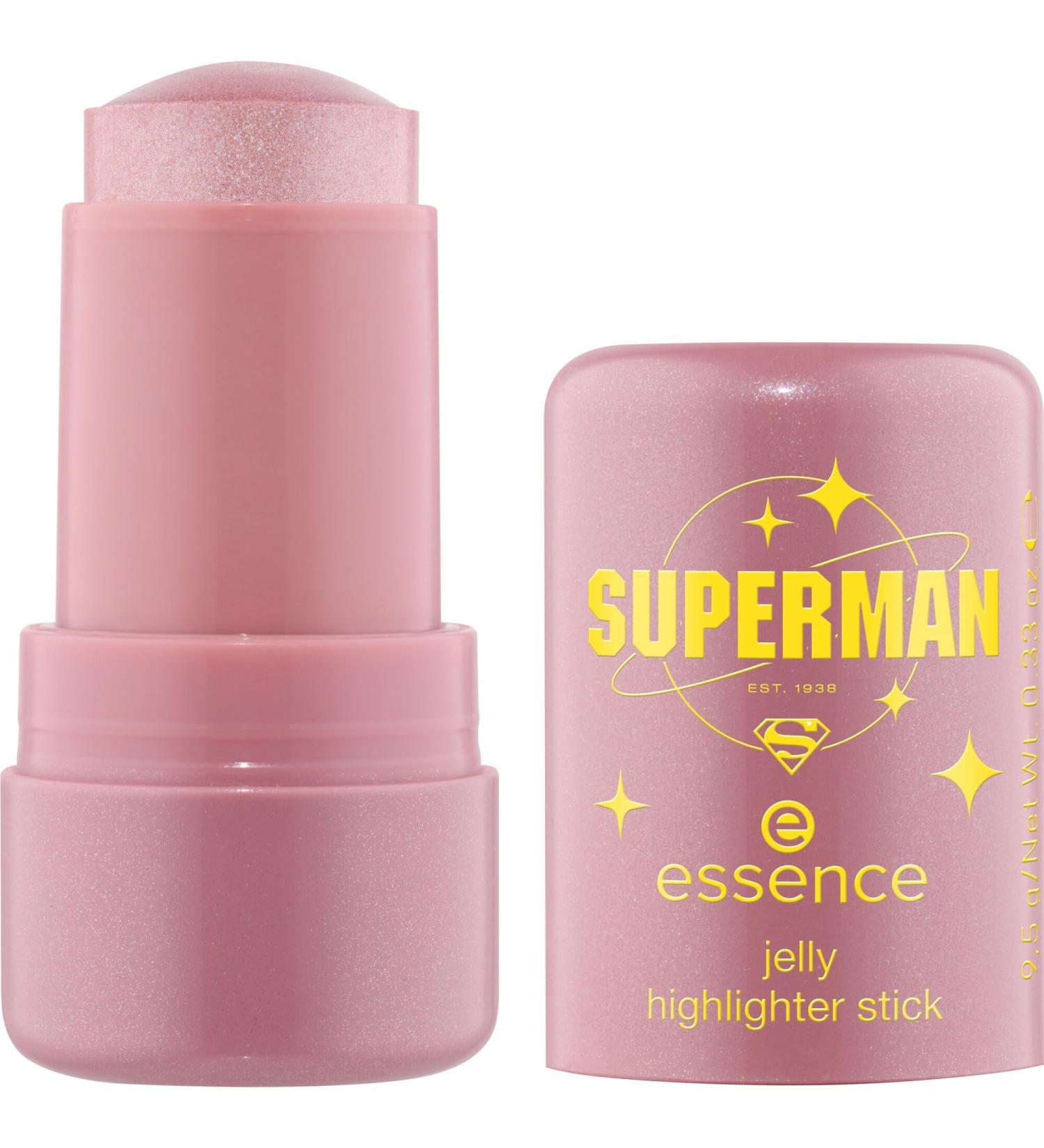 Essence Cosmetics Superman Jelly Highlighter Stick Illuminateur Gel Rafra chissant Luminescent Sensation de Ros e Chatoyant 9.5 g - Buy Online on GoSupps.com