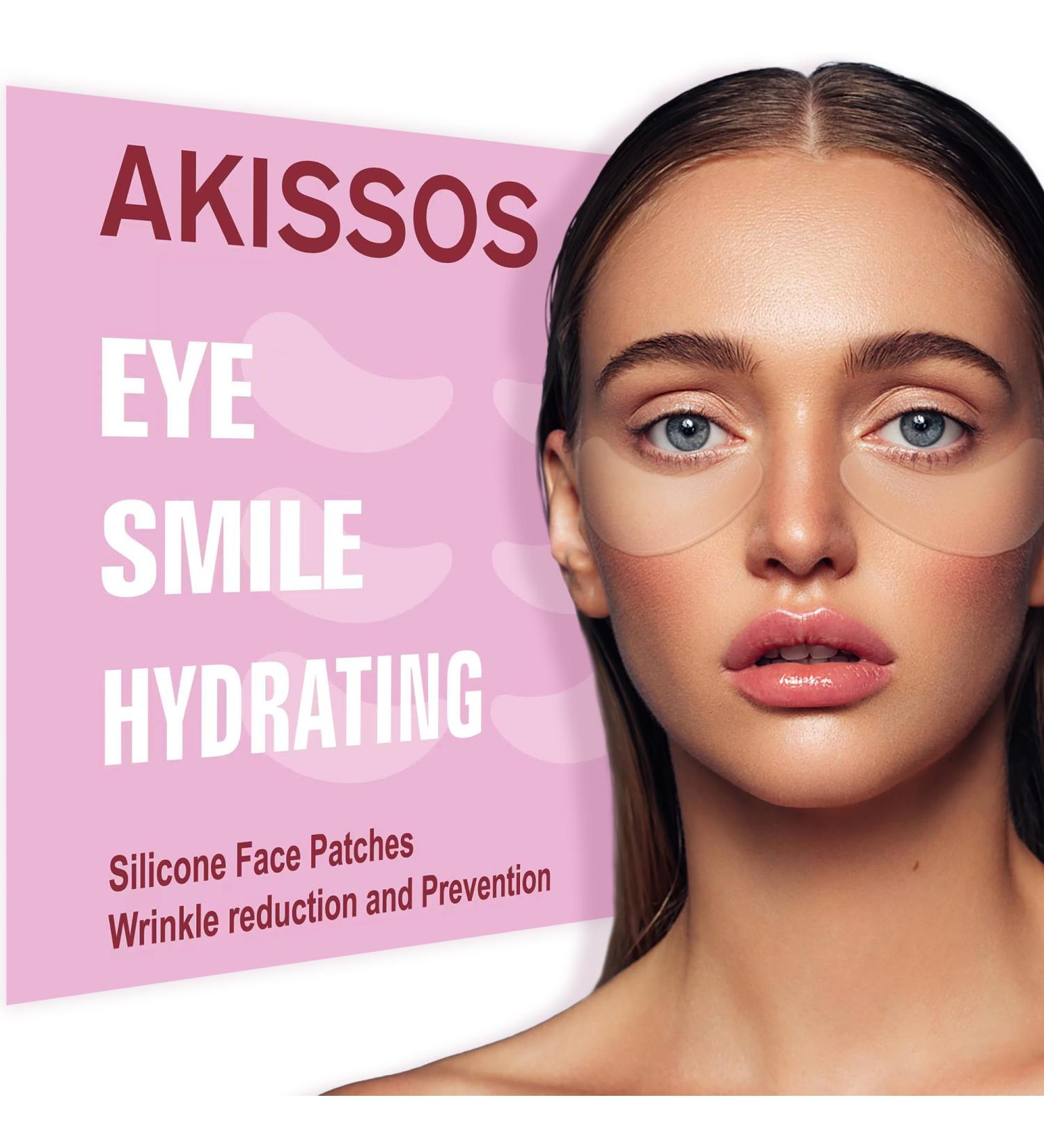 Akissos Under Eye Patches - 6 PCS Reusable Silicone Patches for Wrinkles Puffiness & Dark Circles - Hypoallergenic Overnight Facial Moisturizing Treatment - Buy Online on GoSupps.com