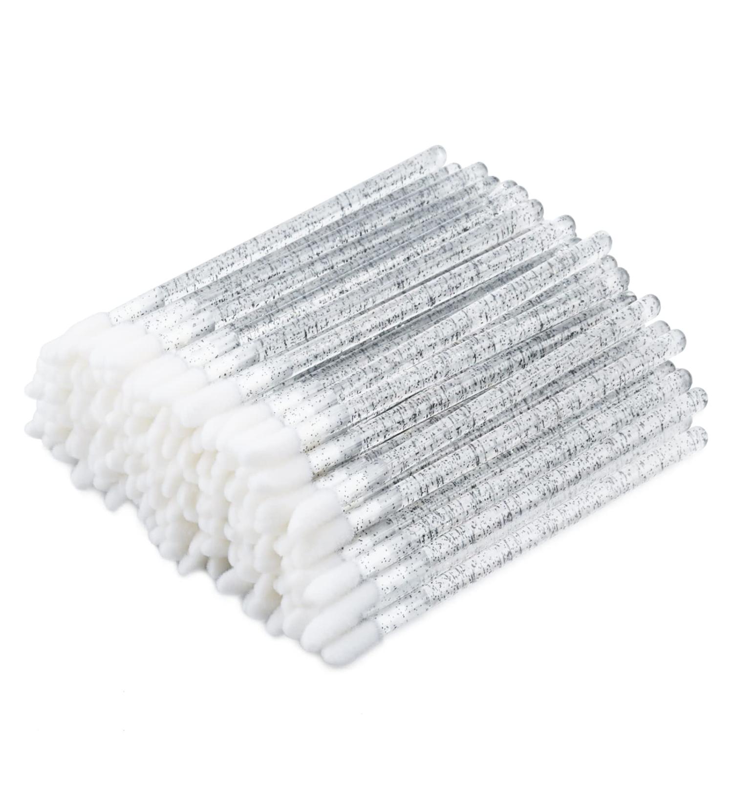 200PCS Crystal Black Disposable Lip Brushes - Lipstick Applicator Beauty Tool Kit - Buy Online on GoSupps.com