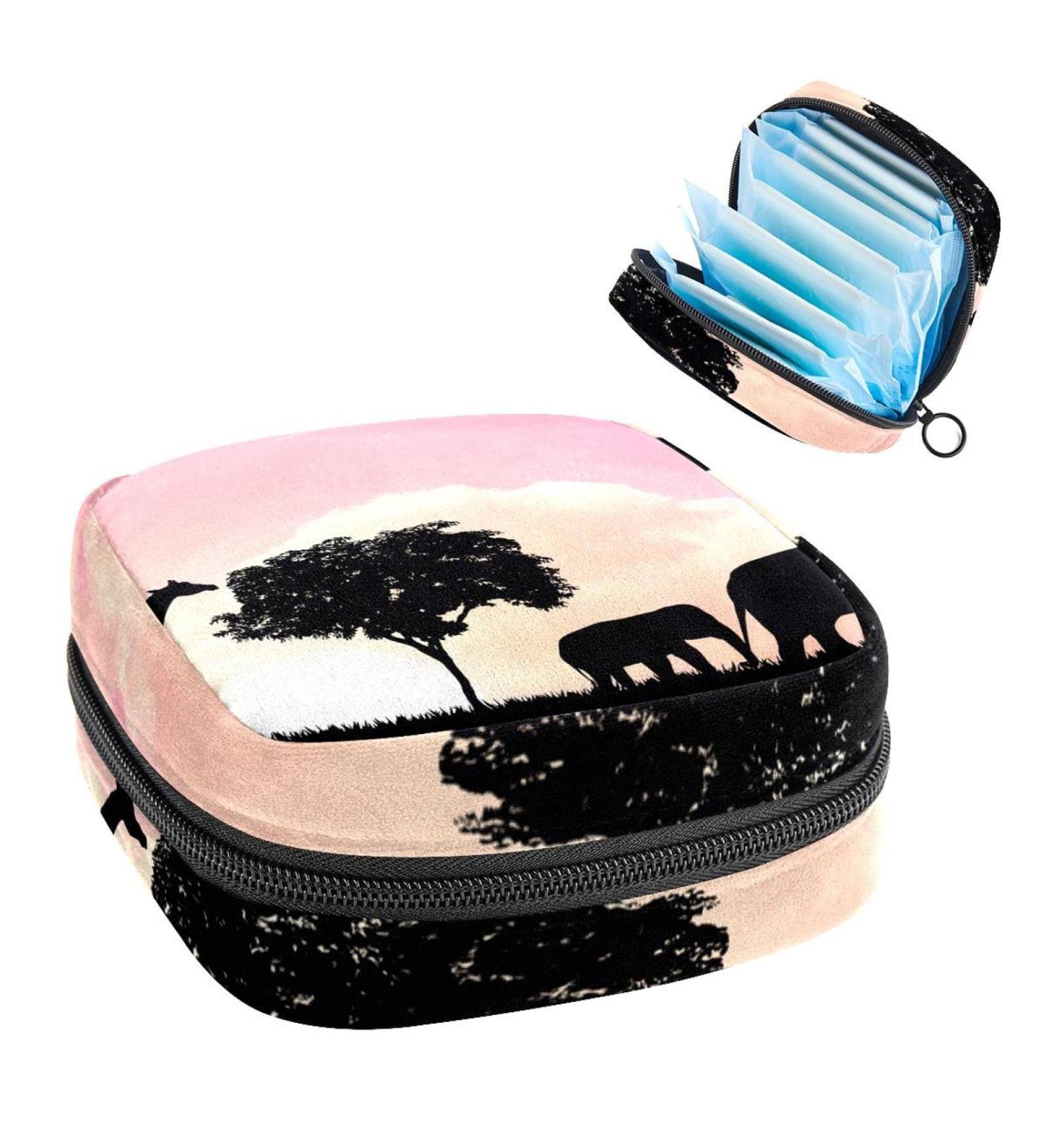 Shop Sustainable Women's Period Kit | Bonds Storage Pockets Stillpad Holder - Giraffe & Elephant Patterns - Buy Online on GoSupps.com