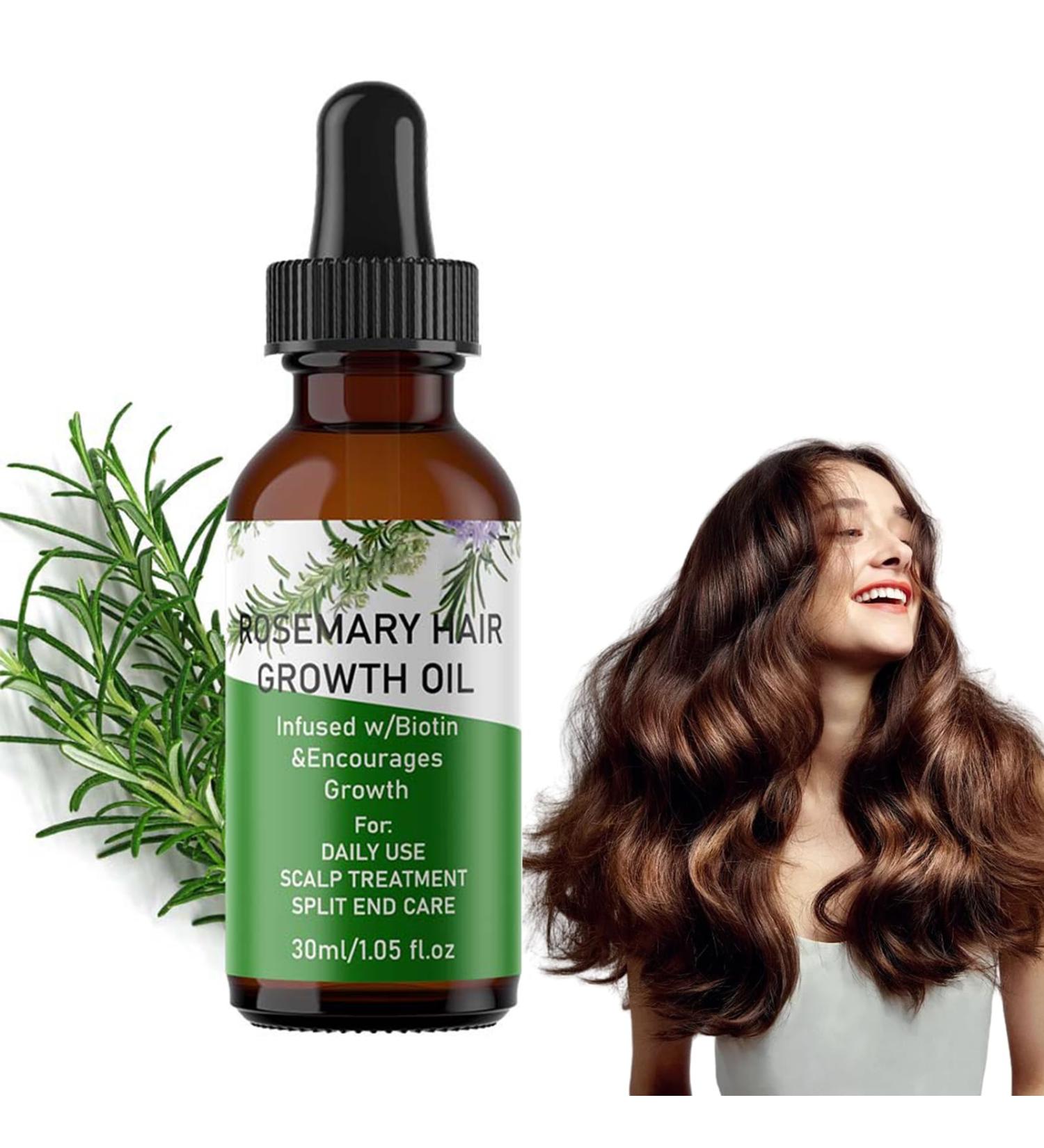 Rosemary Oil For Hair Growth Organic Rosemary Essential Oil For Hair & Skin Care Rosemary Hair Oil For Hair Loss Treatment Stimulate Hair Regrowth Nourishes Scalp For Women & Men - Buy Online on GoSupps.com