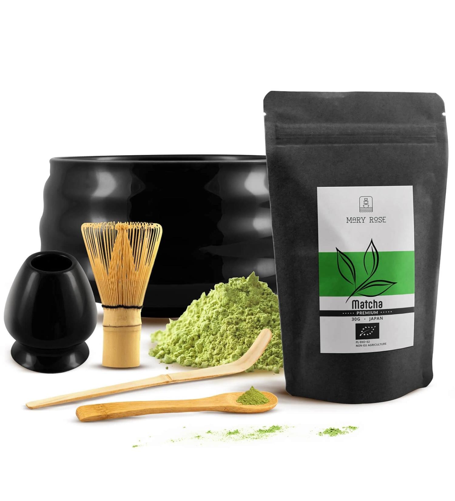 Mary Rose Set de Matcha Premium - Matcha BIO 30g Chawan Chasen - Buy Online on GoSupps.com