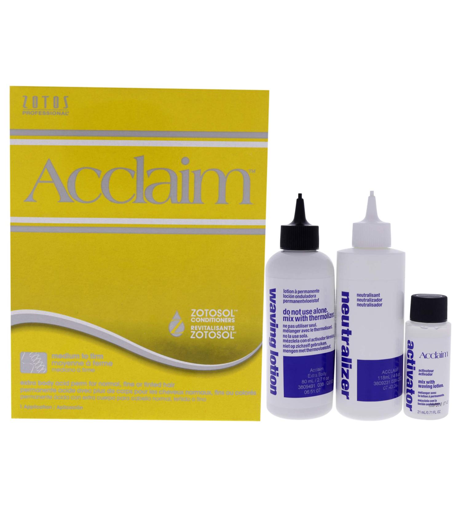 Zotos Acclaim Extra Body Acid Permanent Treatment - Unisex - 1 Application - Buy Online on GoSupps.com