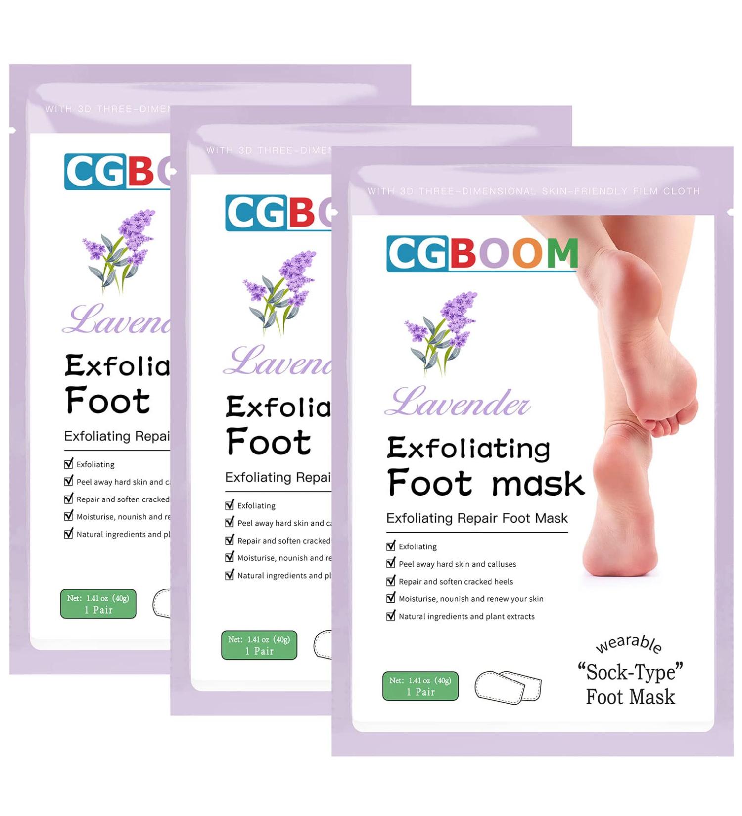 3 Pack Foot Peel Mask Exfoliating Foot Socks Calluses Remover Dead Skin Aloe Moisturizing Feet Peeling Mask for Dry Skin Cracked Heels Foot SPA Socks for Women and Men - Buy Online on GoSupps.com