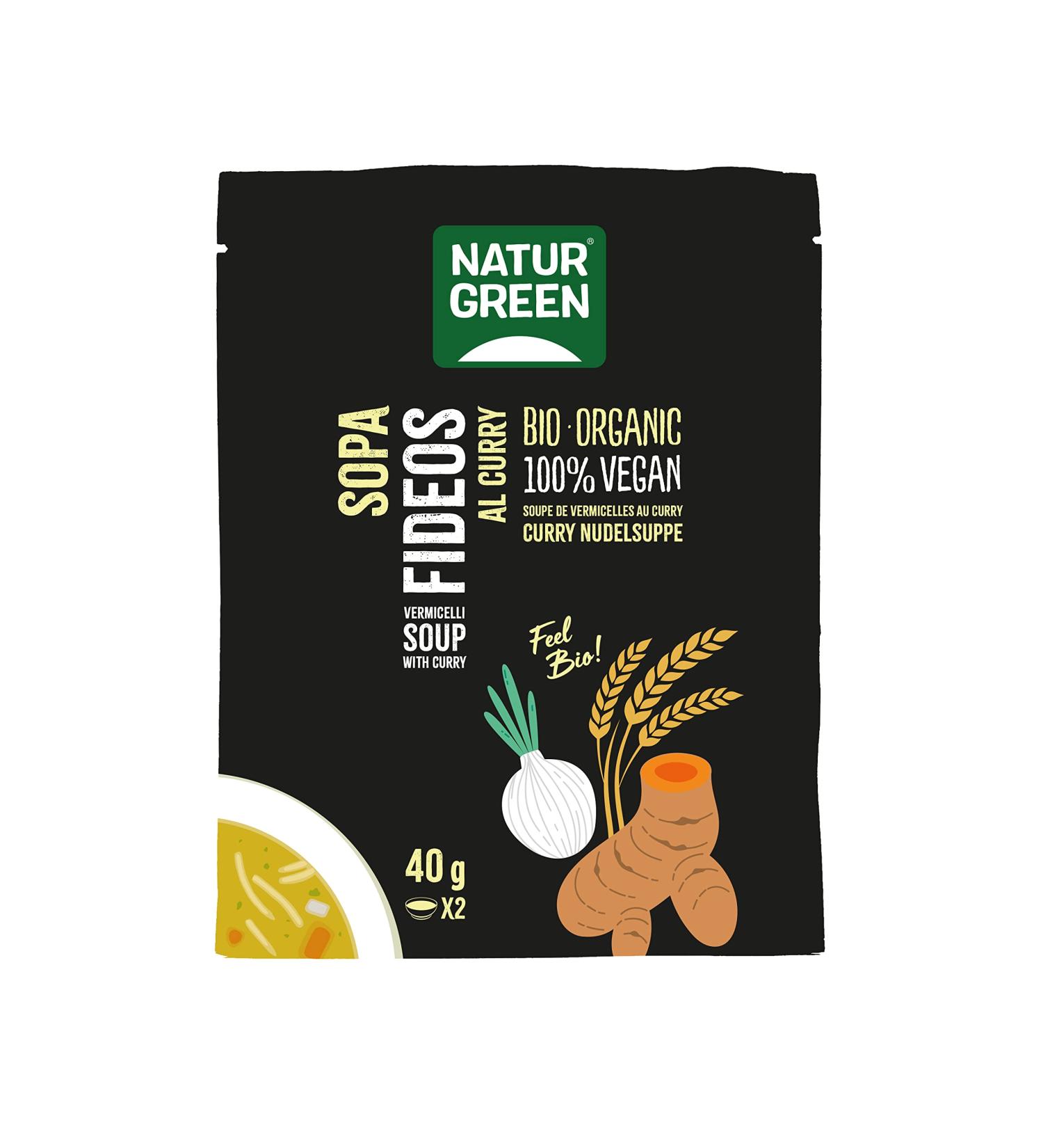 Soup Noodles Al Curry naturgreen 40G 40 g Pack of 1 - Buy Online on GoSupps.com