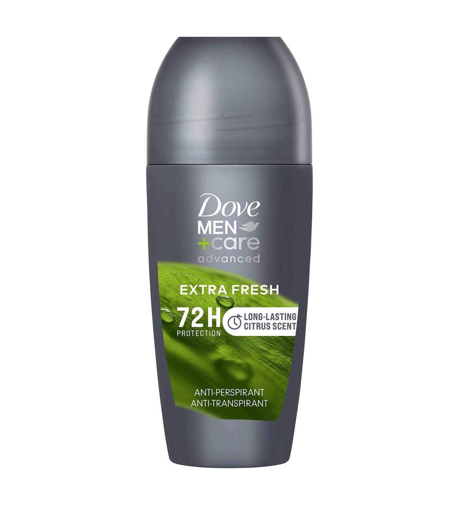 Dove Advanced Extra Fresh Antiperspirant Deodorant Roll On deodorant for men with Triple Action Technology for 72h sweat & odour protection 50 ml Citrus 50 ml (Pack of 1) - Buy Online on GoSupps.com