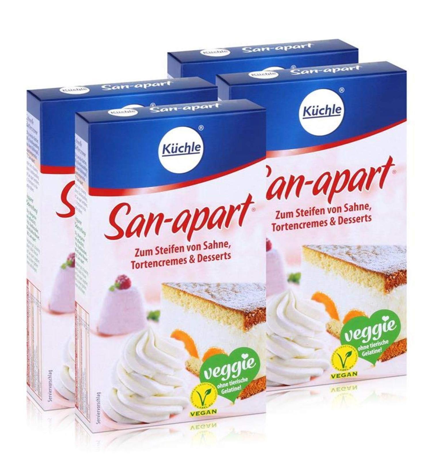 K chle San-apart 125g | Stiffening Cream for Cakes & Desserts | Pack of 4 | International Shipping - Buy Online on GoSupps.com