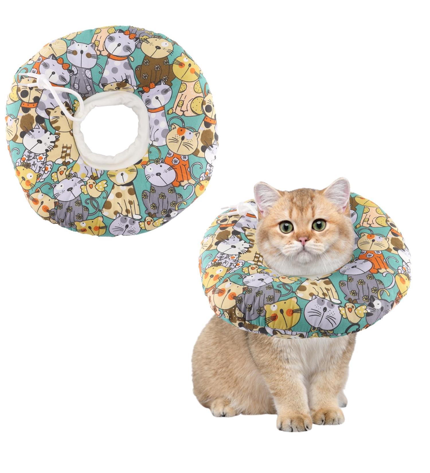 Buy Tokseo Adjustable Soft Crane Cat Collar - Anti-Bite for Cats & Small Dogs | Post-Surgery & Injury Recovery - Buy Online on GoSupps.com