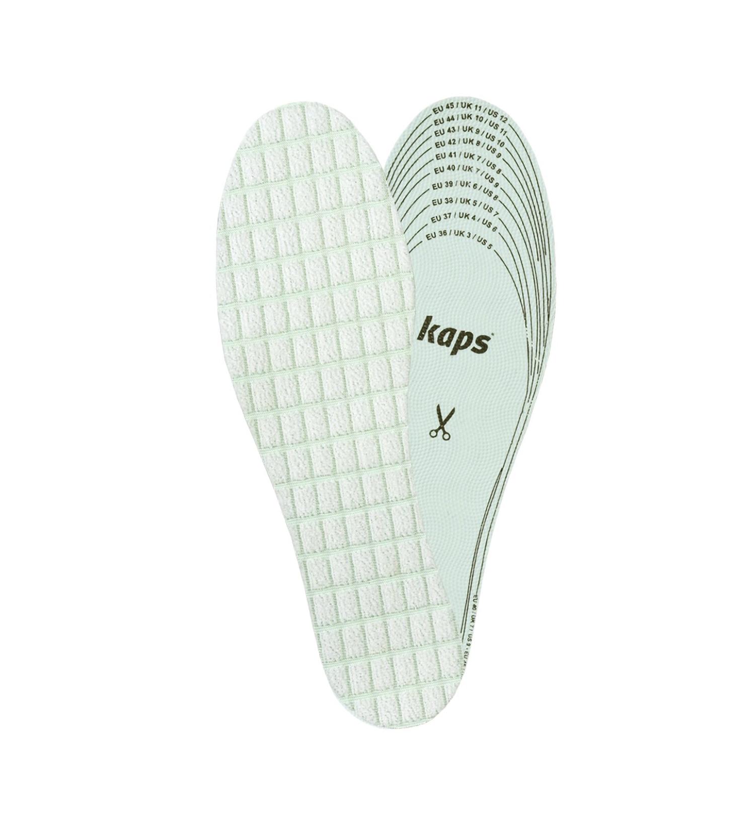 KAPS Bamboo Insoles - Activated Carbon Shoe Inserts for Fungal Infections Foot Odor & Athlete's Foot - Unisex Foot Care Solution for Healthy Feet - Buy Online on GoSupps.com