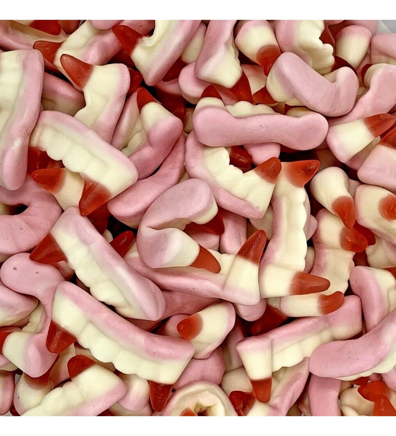 Halloween Pick and Mix Candy Jelly Sweet for kids Adult - Halloween 2023 (Teeth Fangs 100g)
