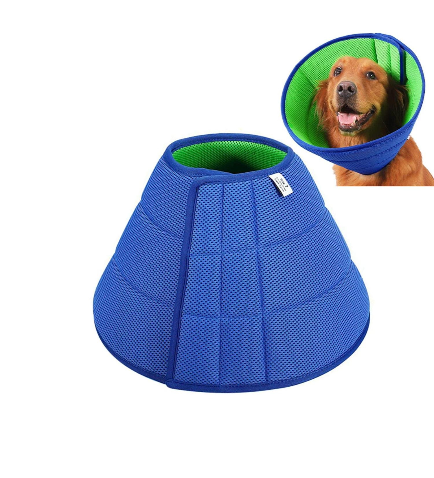 Dog Cone Collar After Surgery Soft Pet Protective Neck Cone for Small Medium Large Dogs Cats Breathable Anti-Bite/Lick Dog Recovery Collar Adjustable Puppy Quick Healing Elizabeth Collar(size:L) - Buy Online on GoSupps.com