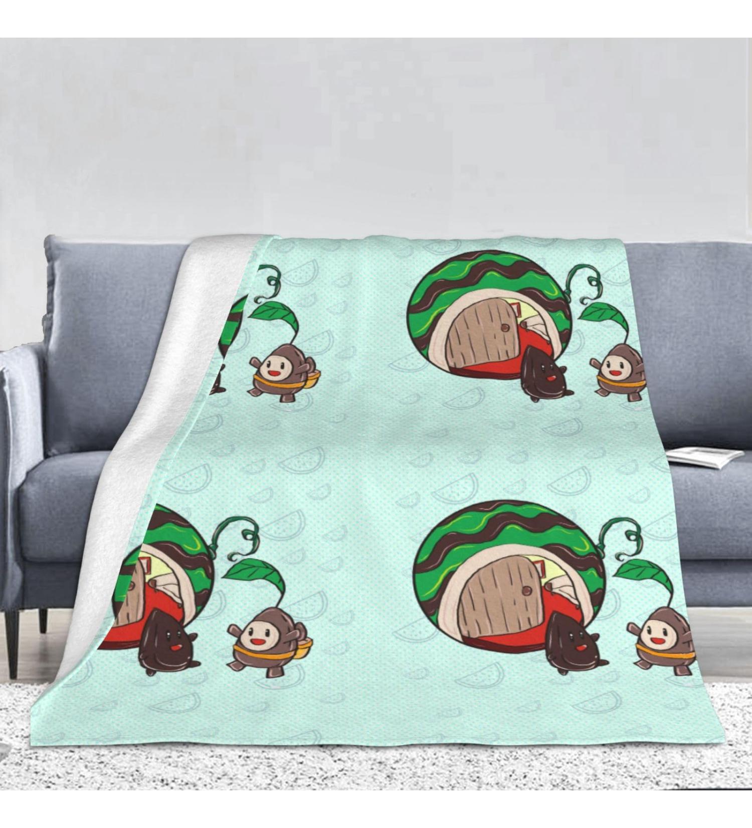 YYHHAOFA Sunflower Seeds Watermelon Seeds Prints Flannel Blanket 66x90 in Normal : Skin-Friendly Warm and Comfortable Easy Care and Durable Black normal - Buy Online on GoSupps.com