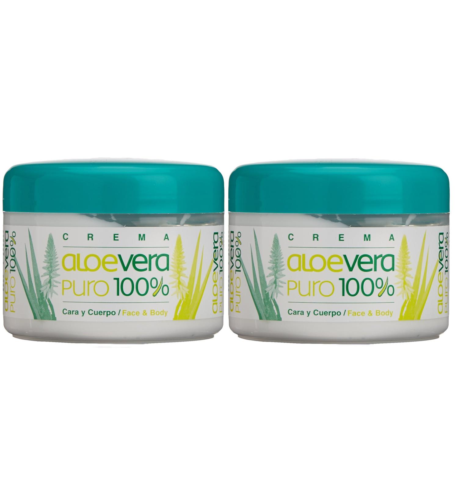 Bionatural Canarias Aloe Vera puro 100% Body / Face Cream 250 ml x 2 pieces