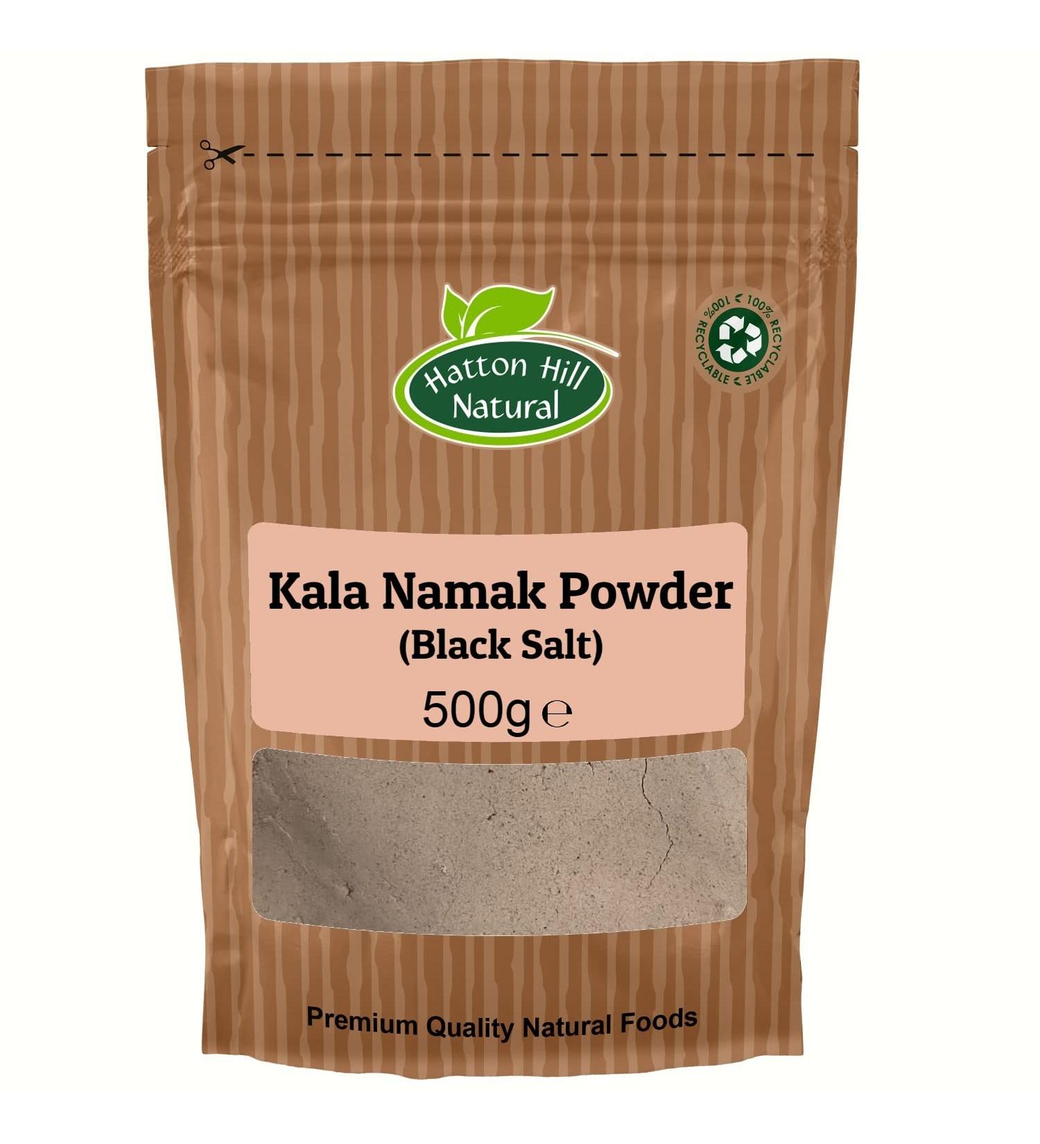 Kala Namak Powder (Black Salt) 500g by Hatton Hill - Free UK Delivery