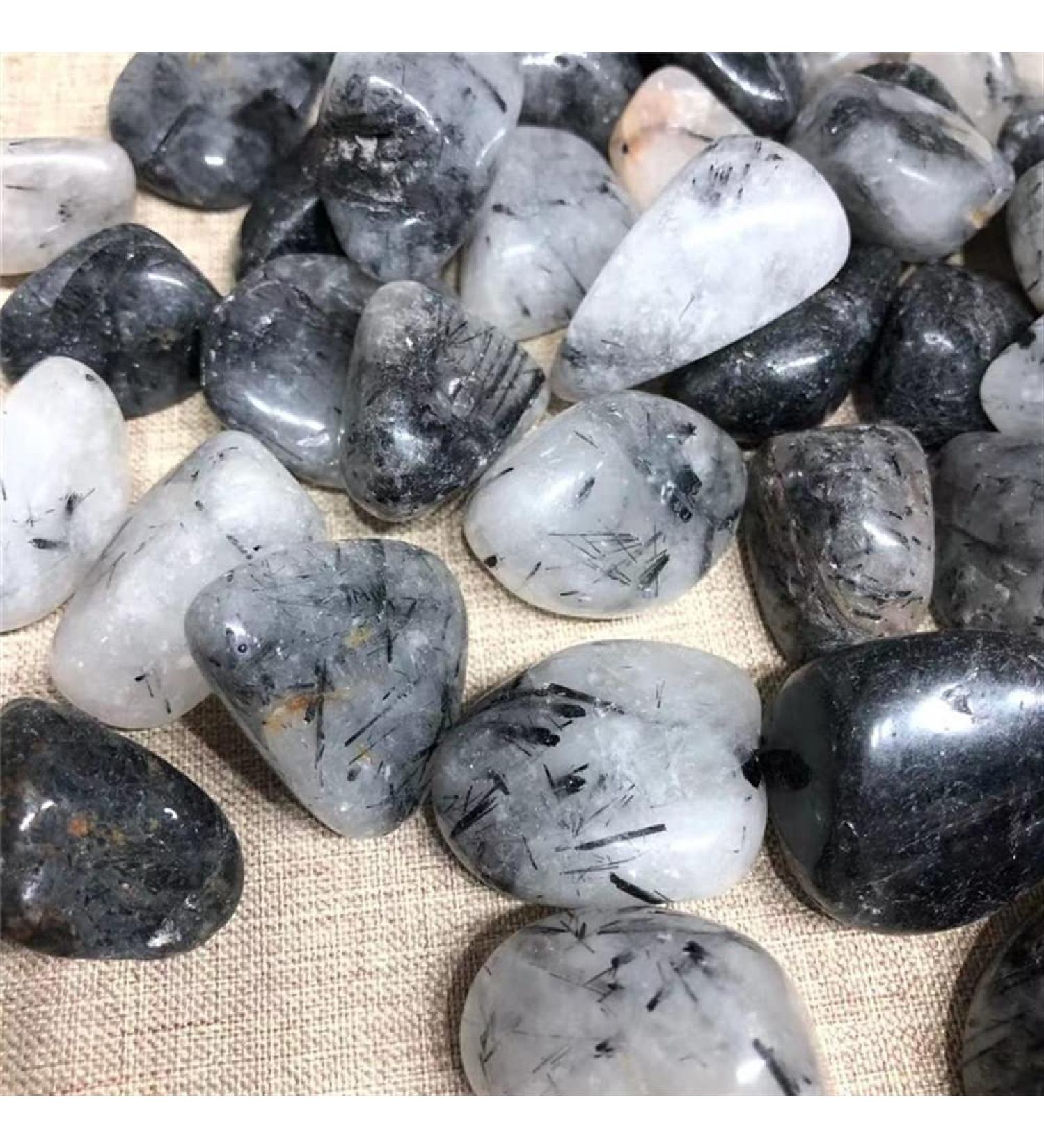 Natural Magic Natural Gemstone Black Tourmaline Tumbled Crystals Stone for Decoration Stone Mineral Specimen - Buy Online on GoSupps.com