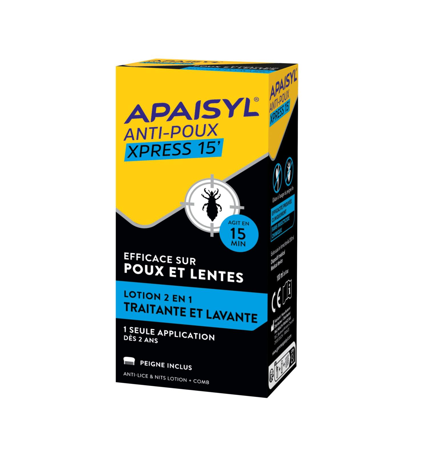 Apaisyl Poux Anti-Lice and Nits 100ml - Effective Lice Treatment Solution - Buy Online on GoSupps.com
