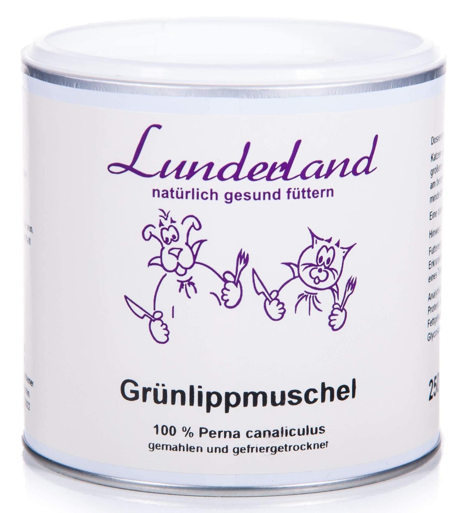 Lunderland Green-Lipped Mussel Powder 250g | Premium Joint Health Supplement for Pets - Buy Online on GoSupps.com