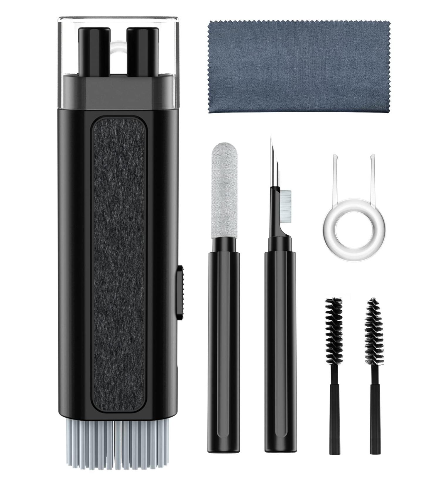 8 in 1 Supfine Airpods Pro Cleaning Kit - Multi-Function Cleaner for Earbuds, iPhone, iPad, Laptop - Black - Buy Online on GoSupps.com