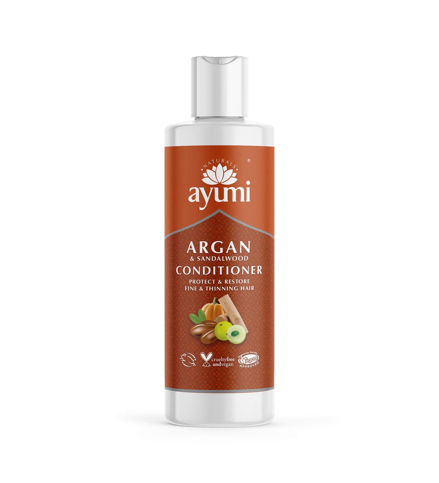 Buy Ayumi Argan & Sandalwood Conditioner - Vegan Cruelty-Free Dermatologically Tested | 294 ml - International Shipping Available - Buy Online on GoSupps.com