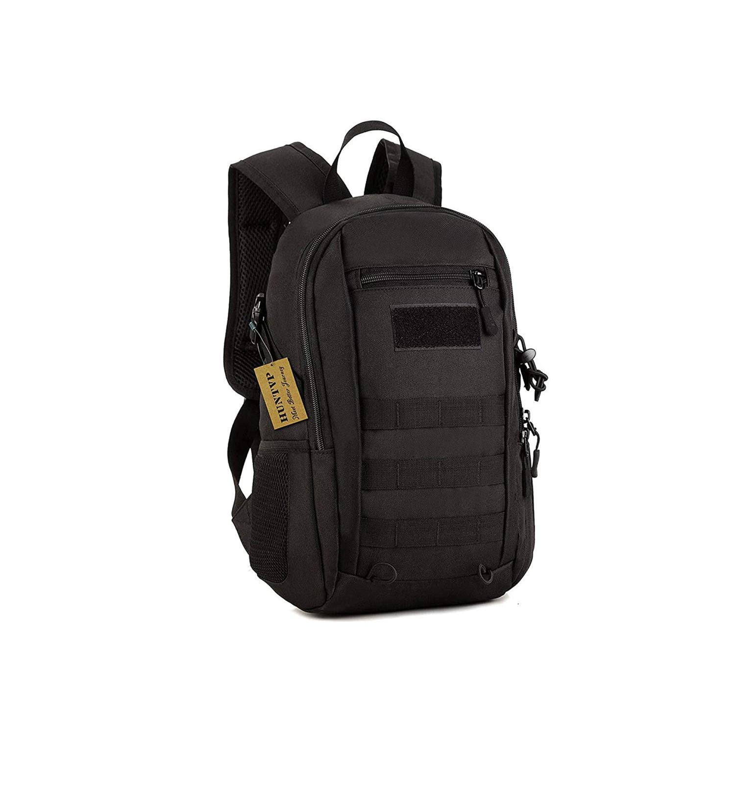 Huntvp Mini Daypack Military Backpack 10L/20L - Tactical Assault Pack for Hunting, Camping, and Trekking - Black - Buy Online on GoSupps.com