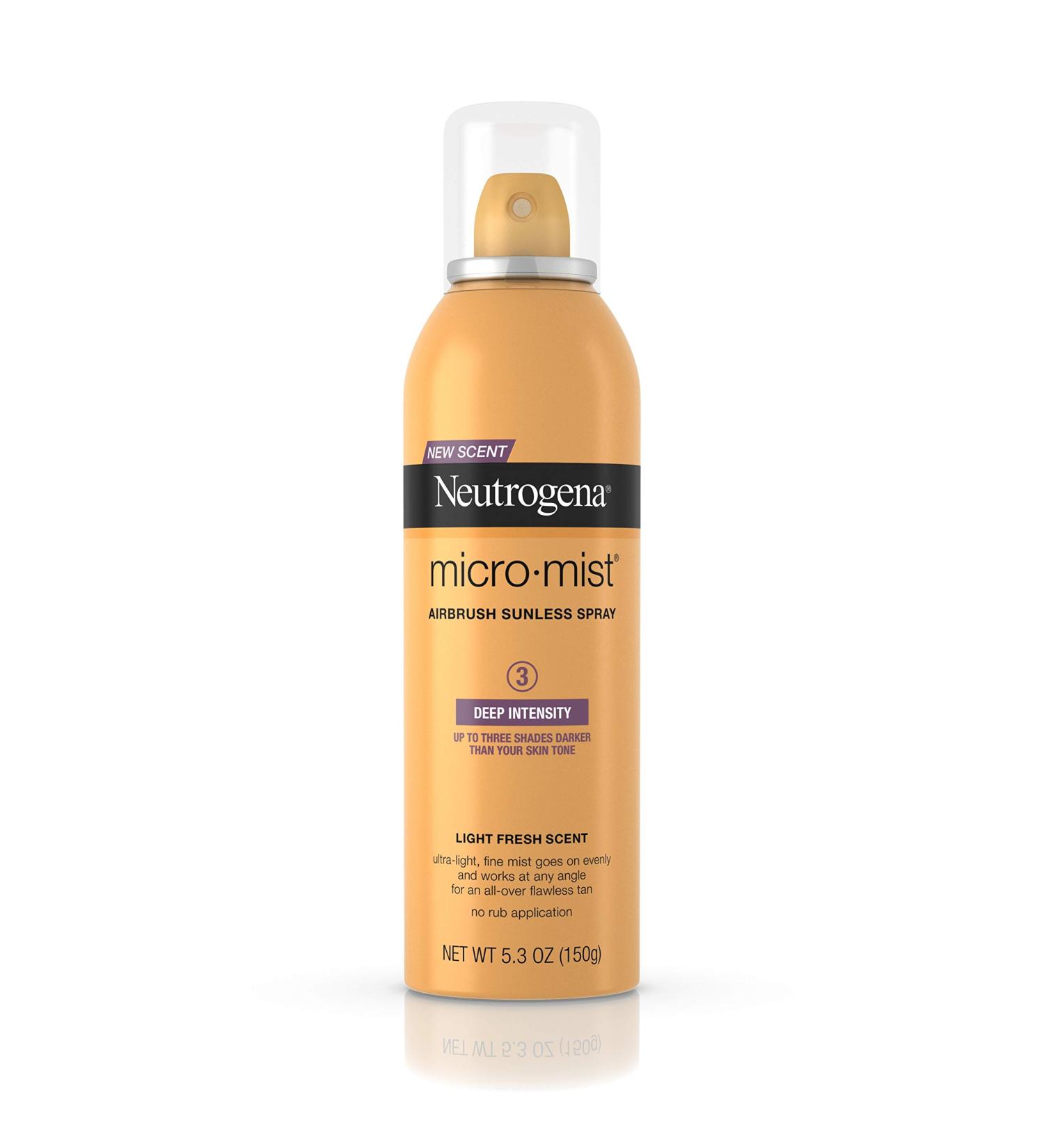 Neutrogena MicroMist Tanning Sunless Spray Deep 5.3 oz - Long-Lasting Sun-Kissed Glow - Buy Online on GoSupps.com
