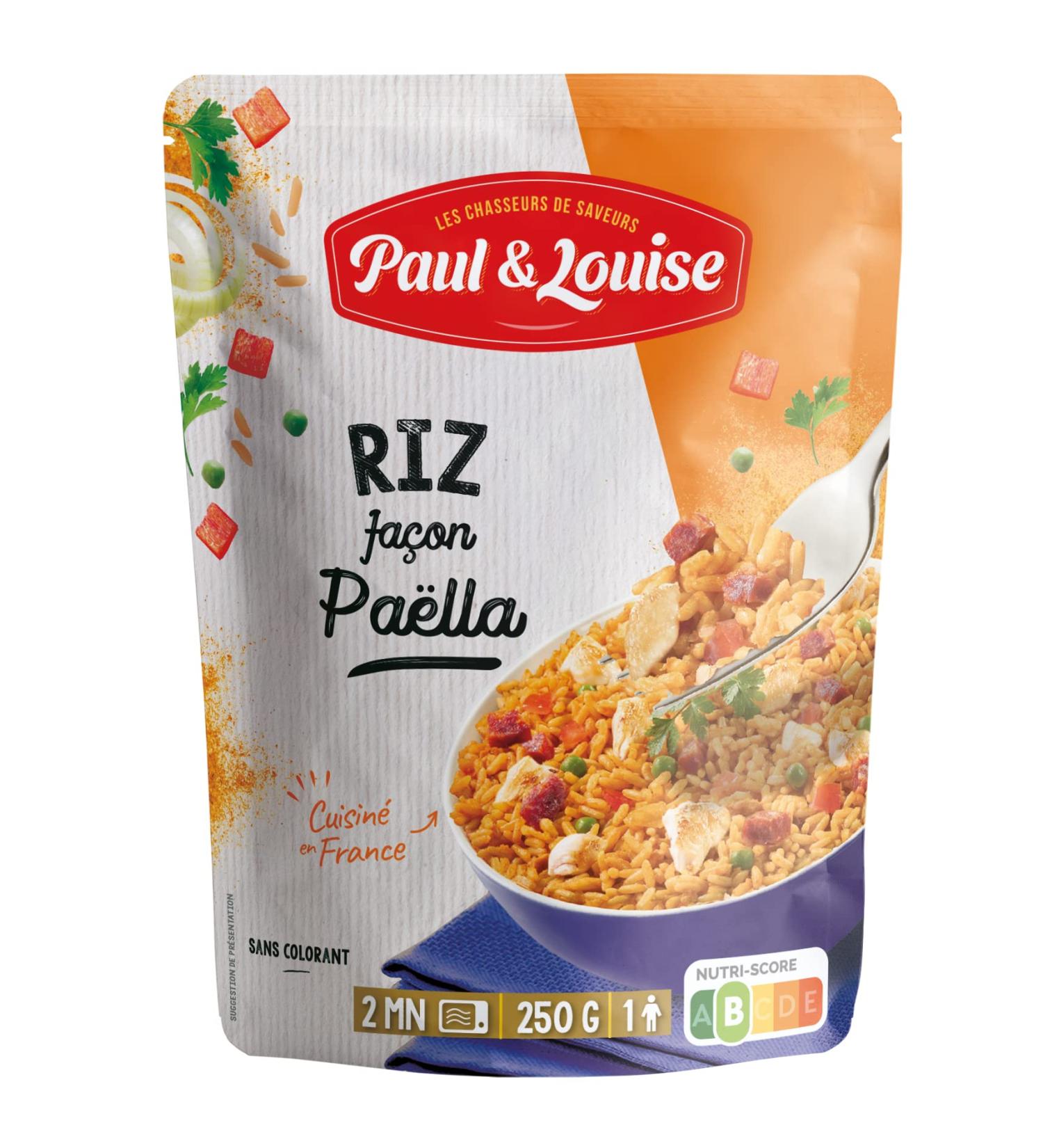 Paul & Louise - Paella rice 250g - Quick and convenient - Ready in 2 minutes