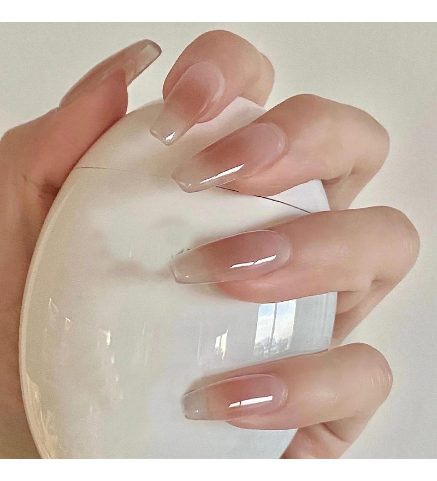 Three Boxes of Fake Nails Purely Handmade Gilt Wearable Short Aurora Diamond Manicure Xiaohongshu Finished Nail Stickers BY51#Rose Meet