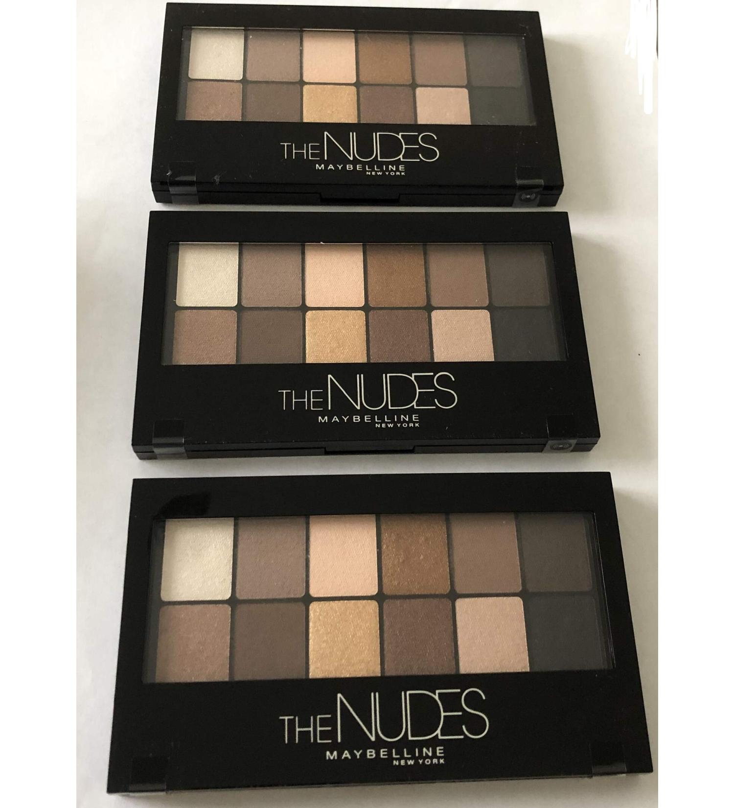 3x Maybelline The Nudes Palette