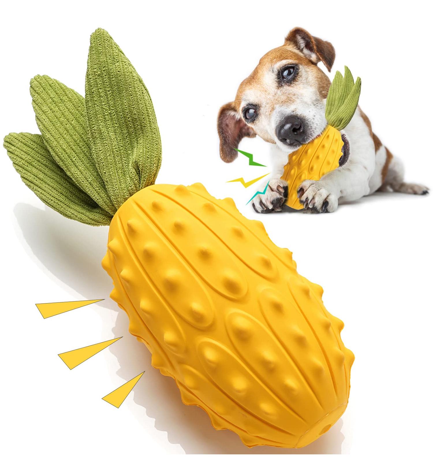 Acecy Indestructible Squeaky Dog Toys for Small Medium & Large Dogs - Rubber Melon Horned Design for Ultimate Durability | Shop Internationally! - Buy Online on GoSupps.com