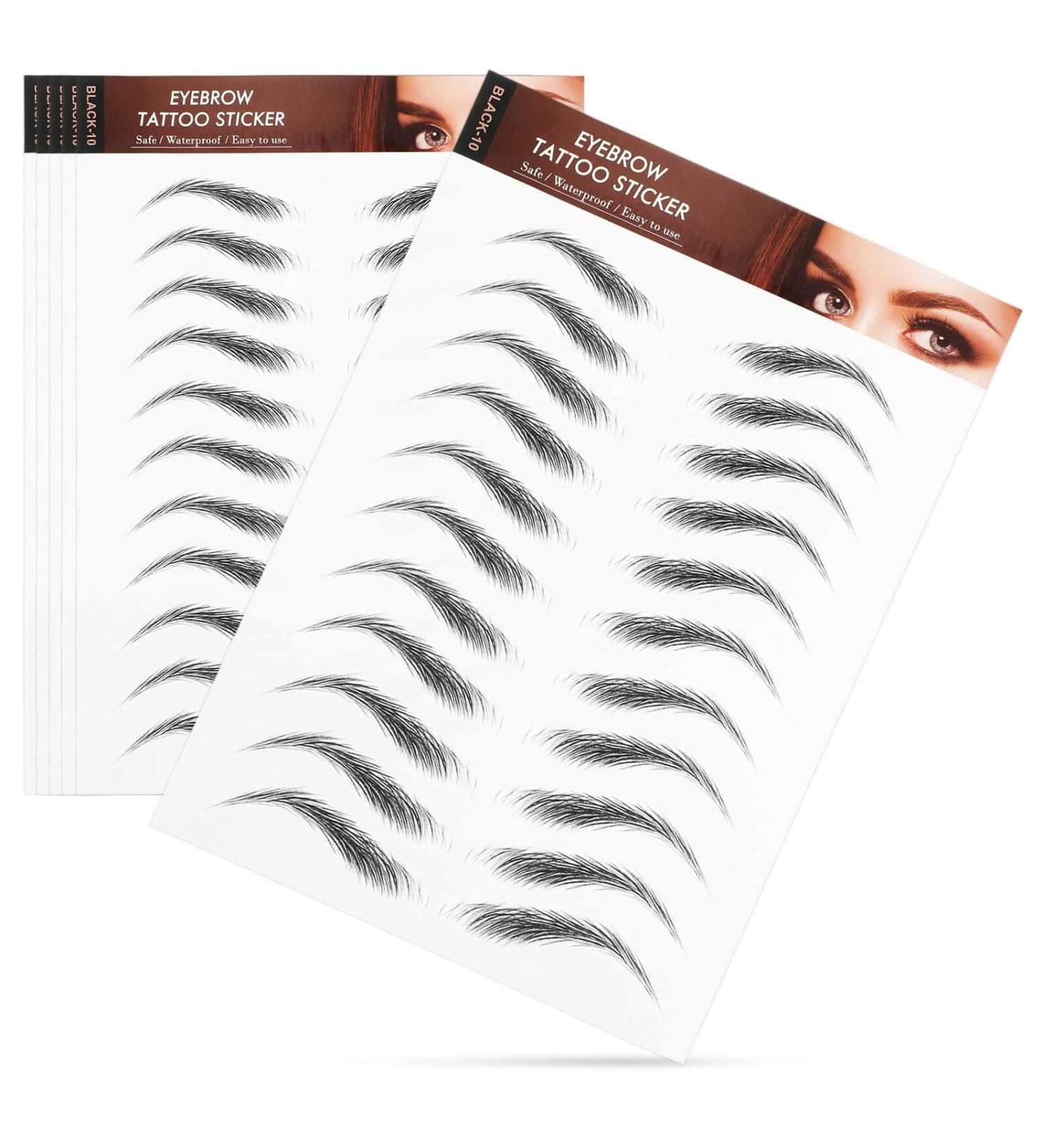 Autocollants Sourcils Waterproof 6 Pi ces 6d Effet Poils R alistes Maquillage Temporaire Pour Entretien Sourcils Visage - Buy Online on GoSupps.com