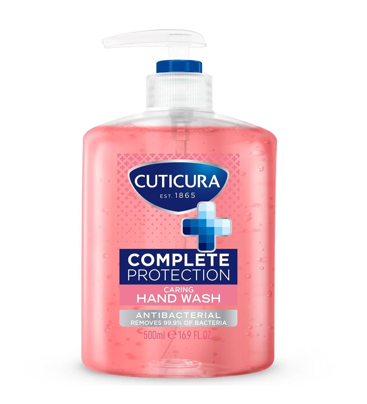 Cuticura Complete Protection Caring Floral & Fruity Antibacterial Handwash 500ml - Buy Online on GoSupps.com