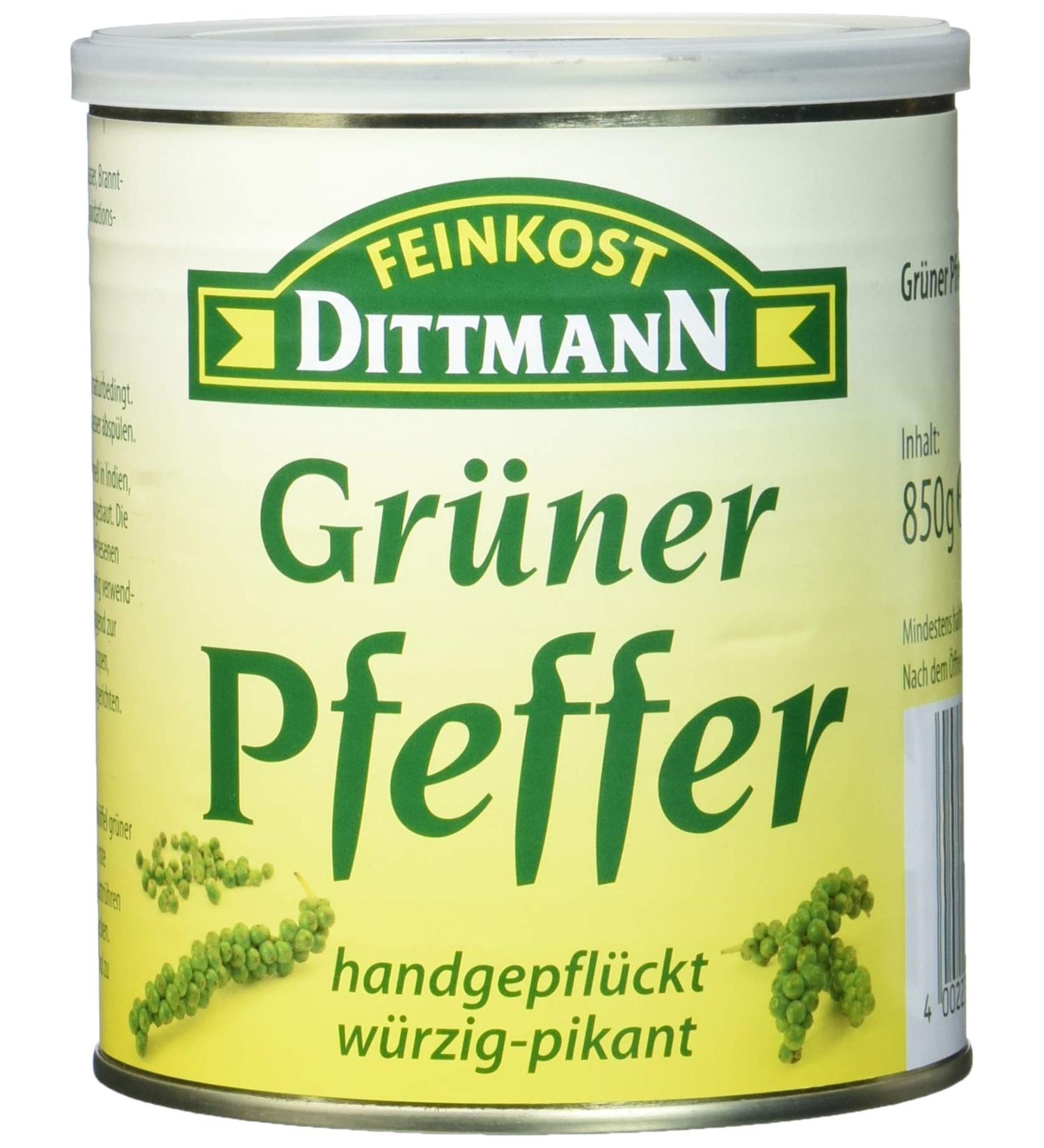 Feinkost Dittmann Green Pepper - Hand-Picked Spicy 850g | International Shipping - Buy Online on GoSupps.com