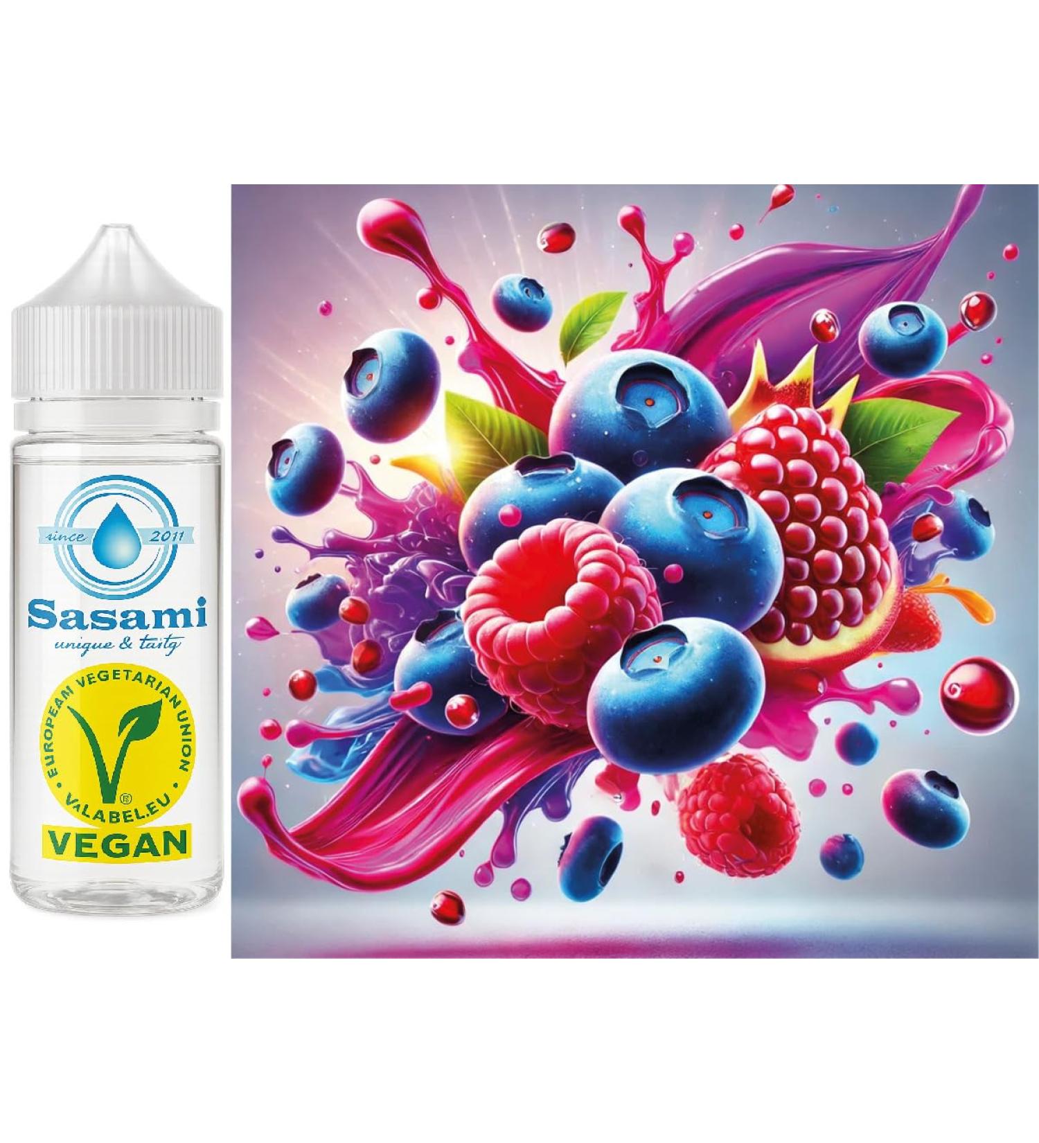 Myrtille framboise - Blueberry Raspberry ar me concentr - Vegan - Sasami - 10 ml - Buy Online on GoSupps.com