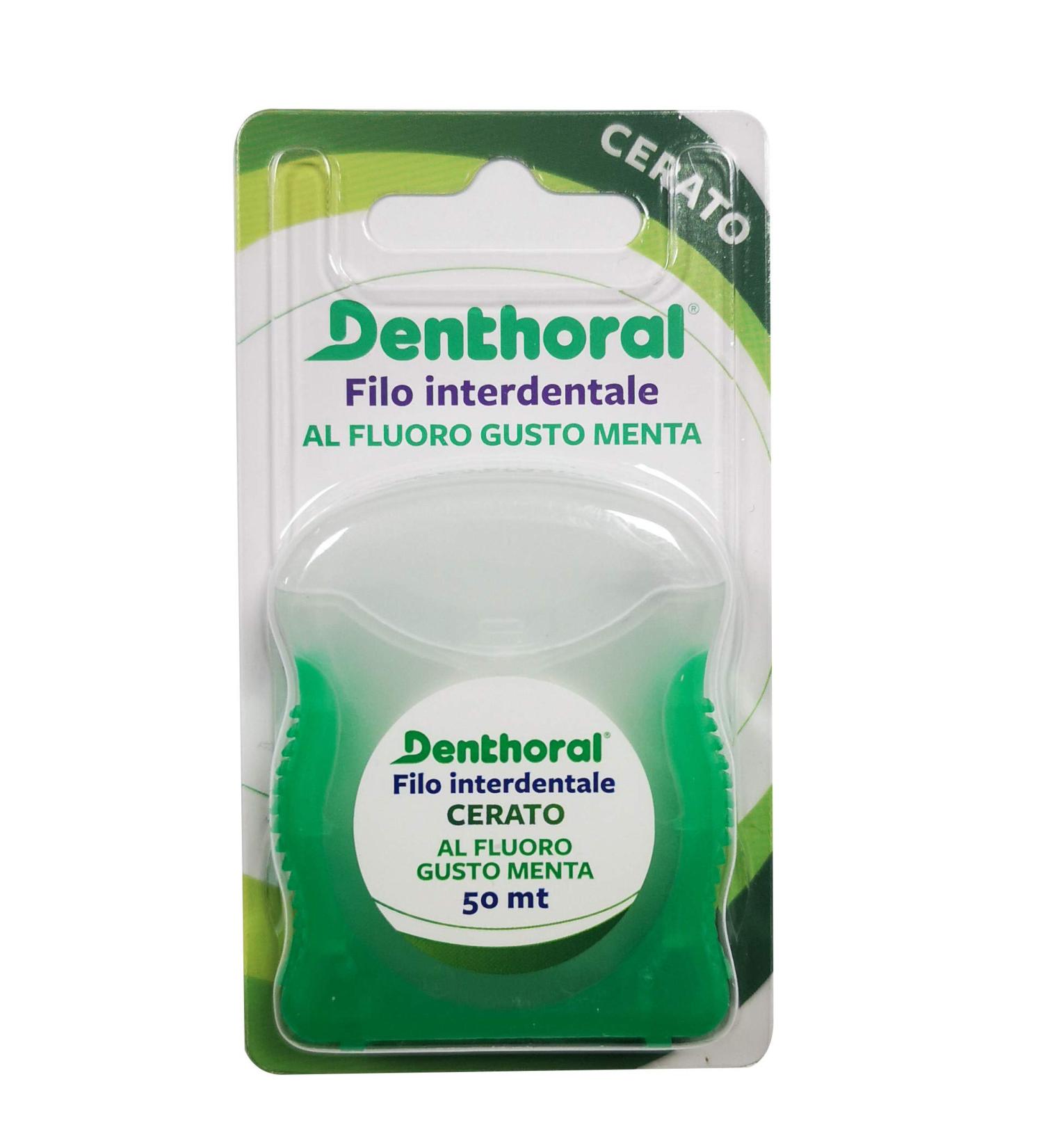 Denthoral Dental Floss Waxed 50m - Premium Oral Care for Healthy Teeth | International Shipping Available - Buy Online on GoSupps.com