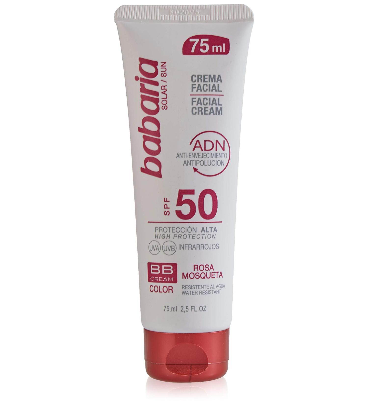 Crema Facial Solar Color BB Rosa Mosqueta SPF 50 - 75ml | Protecci n Solar y Cuidado de la Piel | Env o Internacional - Buy Online on GoSupps.com