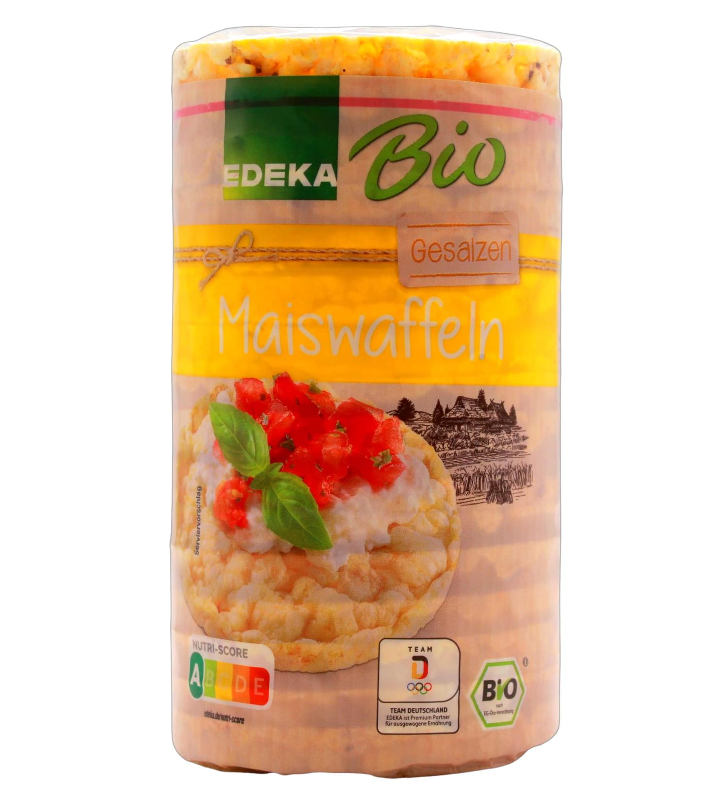 Edeka Organic Salted Corn Wafers - Pack of 12 (12 x 110g) | Buy Internationally Online - Buy Online on GoSupps.com