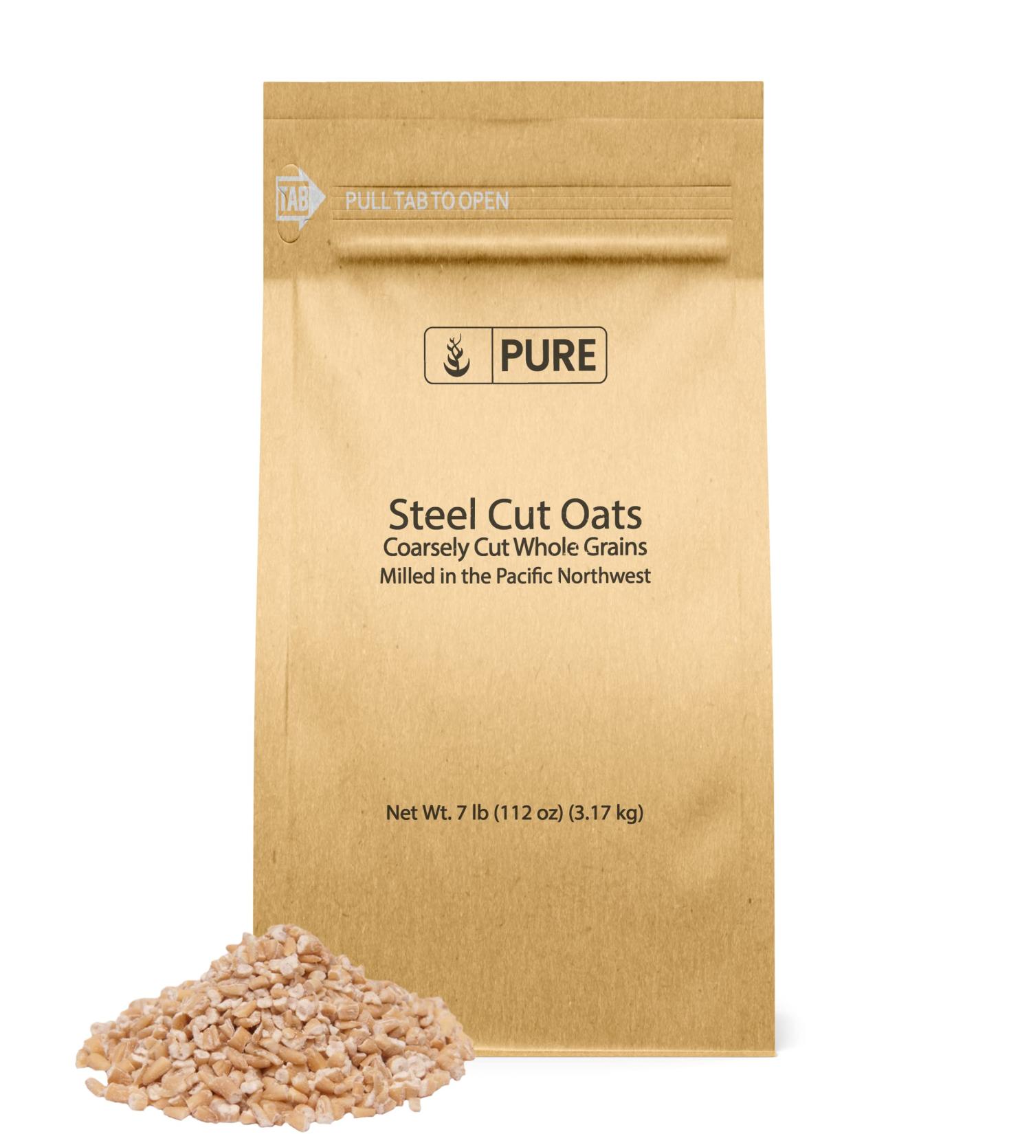 7 lb Steel Cut Oats - Pure Original Irish Oatmeal with Eco-Friendly Packaging - Buy Online on GoSupps.com