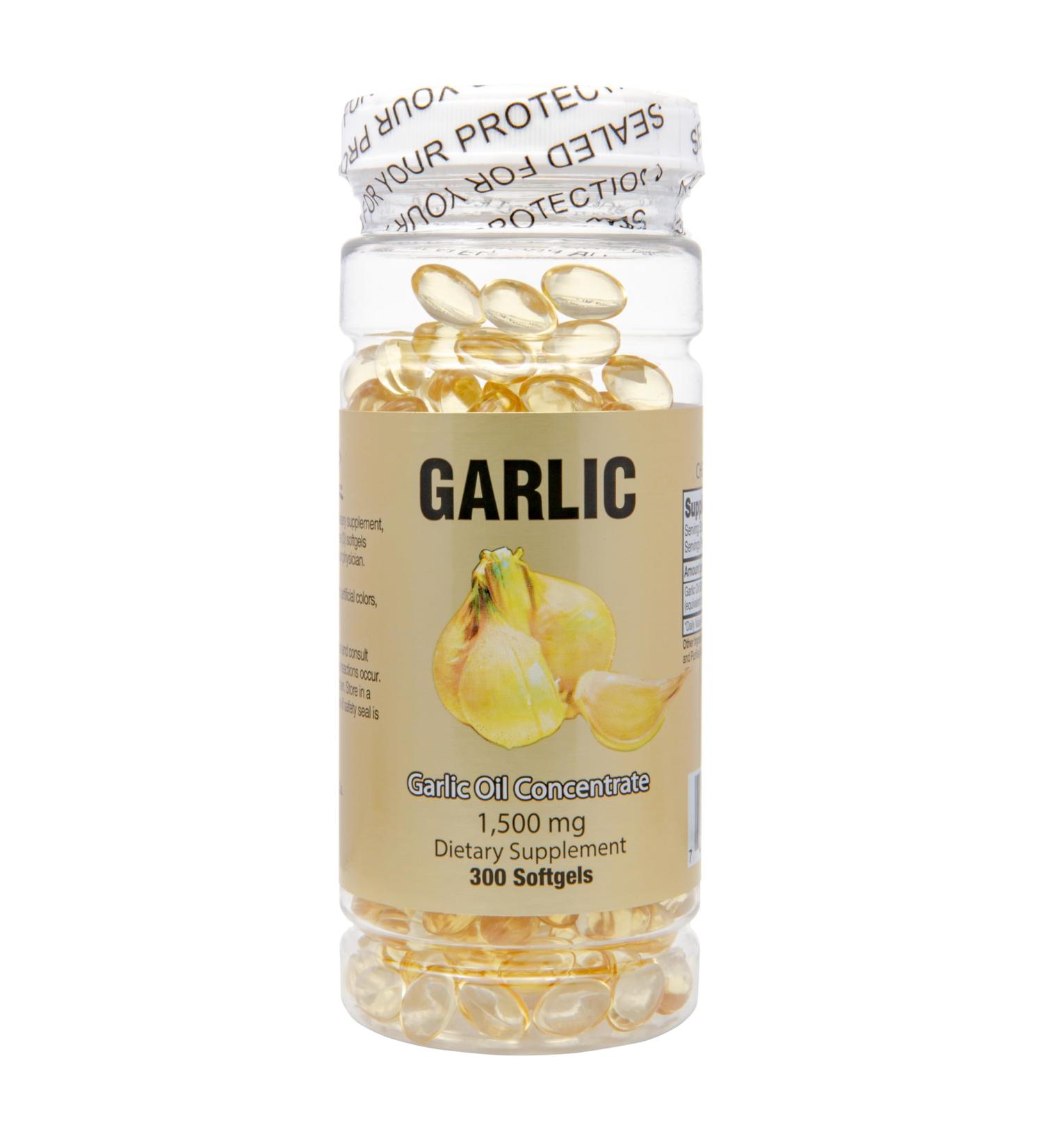 NCB NCB TECHNOLOGY Garlic Oil Softgels 1500mg Equivalent Supports Heart & Circulatory Health 300 Softgels by Nu-Health - Buy Online on GoSupps.com