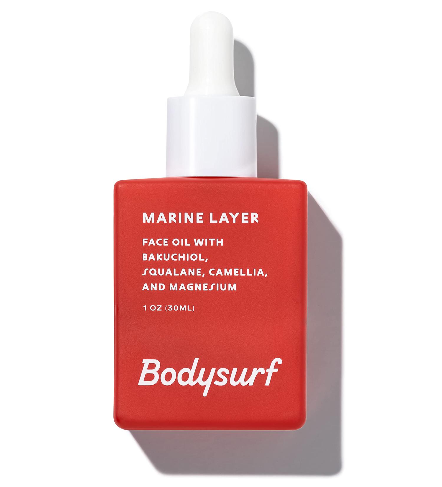 Marine Layer Bodysurf Face Oil - Natural Retinol Alternative with Bakuchiol & Squalane - Lightweight Hydrating Facial Oil for Women - Buy Online on GoSupps.com