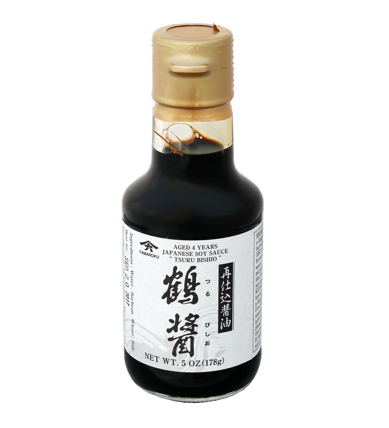 Yamaroku 4 Years Aged Tsuru Bisiho Soy Sauce - 5 Ounce (Pack of 1) - Buy Online on GoSupps.com
