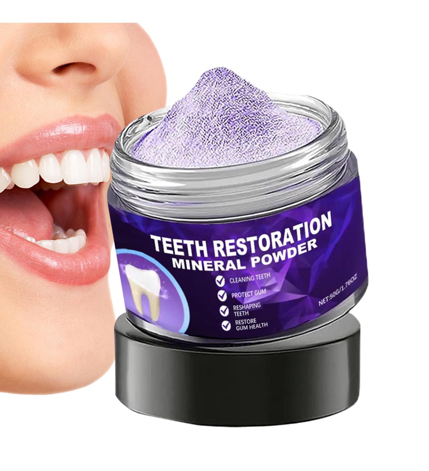 Powdered Toothpaste Fresh Breath Tooth Powder50G Restorative Instant Tooth Powder for Daily Care Bathroom Morning Routine Hygiene Home Use Travel Men Children WomenFor Morning - Buy Online on GoSupps.com