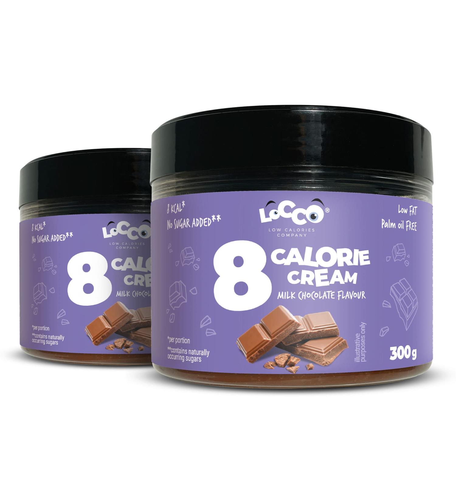  LOCCO Milk Chocolate Cream 8 Calories Low Fat & Without Sugar - Buy Online on GoSupps.com