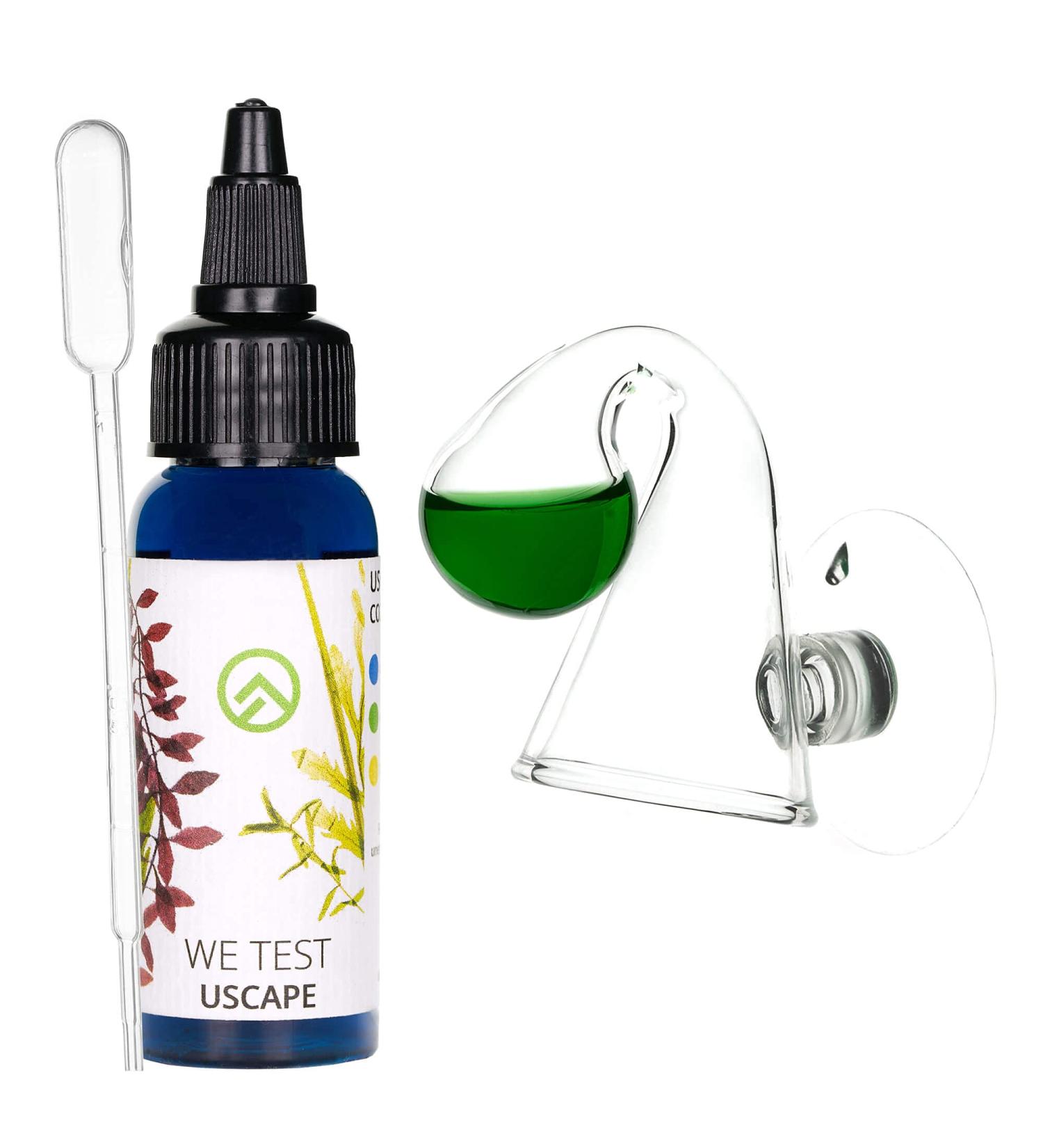USCAPE CO2 Continuous Test DropChecker - Accurate Aquarium CO2 Measurement with Test Liquid & Pipette | International Shipping Available - Buy Online on GoSupps.com