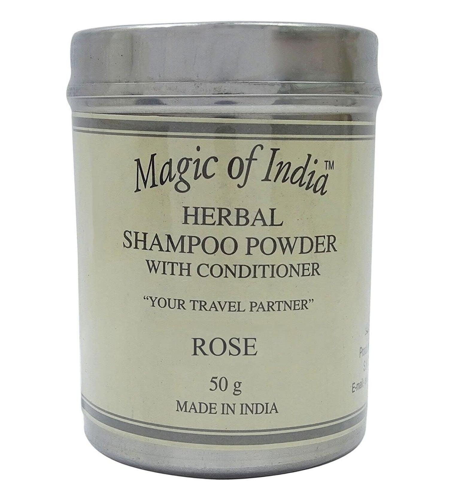 RSGM Magic Of India Herbal Rose Shampoo Powder With Conditioner - 50g - Buy Online on GoSupps.com