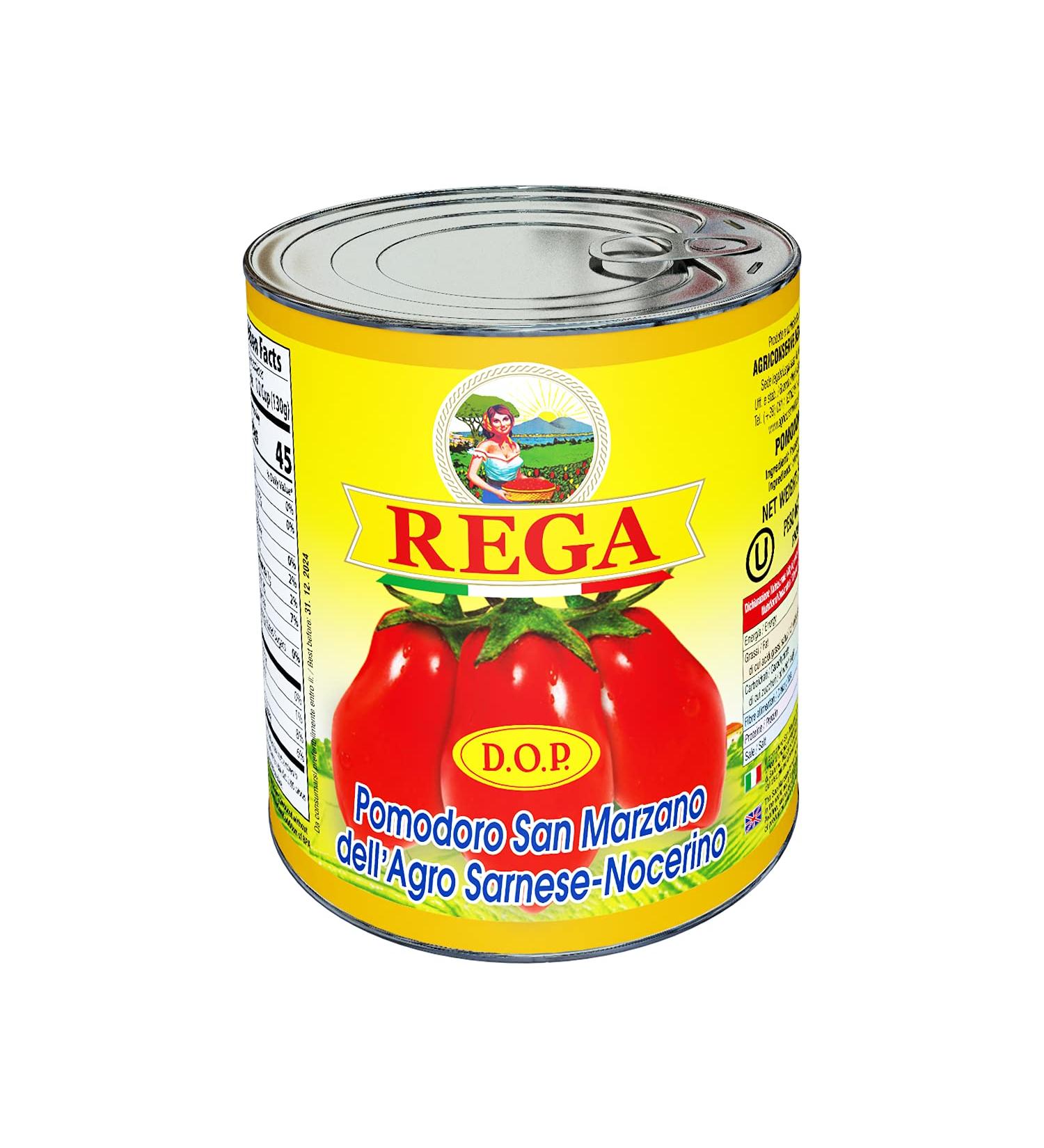 San Marzano DOP Whole Peeled Plum Tomatoes - 28 oz (Pack of 6) - Buy Online on GoSupps.com